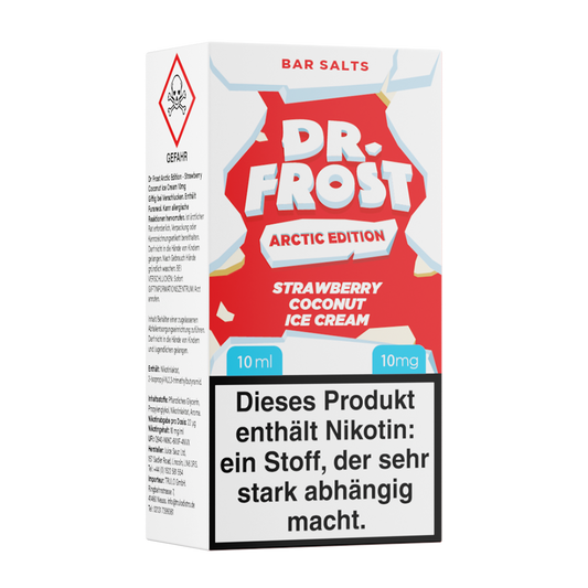 Dr. Frost Nikotinsalz Strawberry Coconut Ice Cream Liquid Flasche