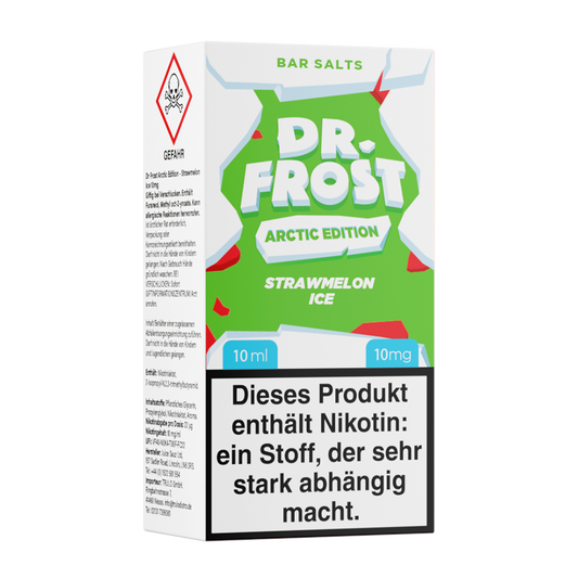 Dr. Frost Nikotinsalz - Strawmelon Ice - Liquid 10mg 10ml Flasche