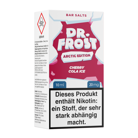 Dr. Frost Nikotinsalz - Cherry Cola Ice - Liquid 20mg 10ml Flasche