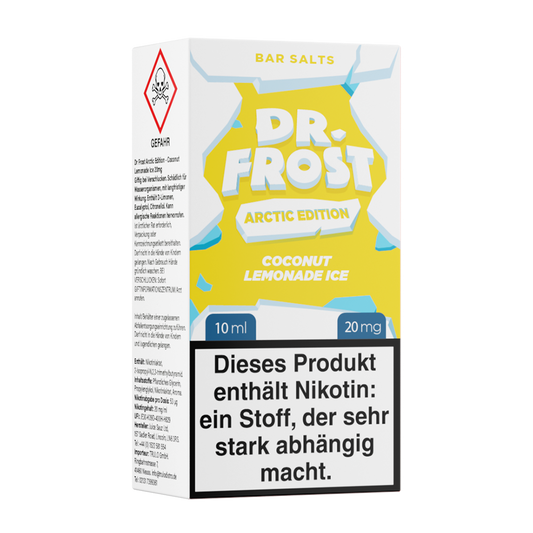 Dr. Frost Nikotinsalz - Coconut Lemonade Ice - Liquid 20mg 10ml Flasche