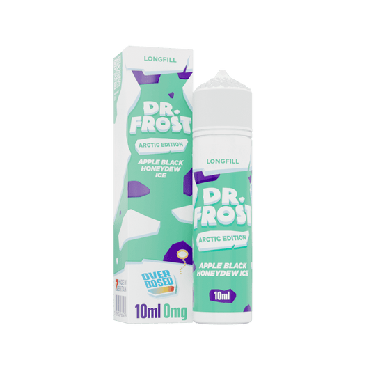 Dr. Frost Longfill - Apple Black Honeydew Ice - Overdosed 10ml Aroma in 60ml Flasche