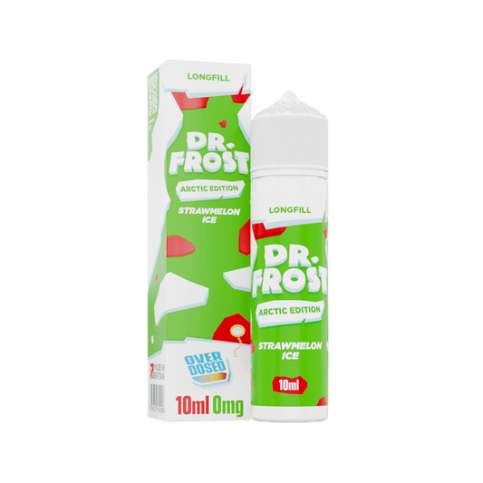 Dr. Frost Longfill - Strawmelon Ice - Overdosed 10ml Aroma in 60ml Flasche