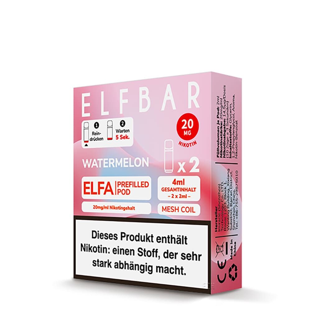 2x Elfbar Elfa Einweg Pod Watermelon