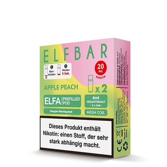 2x Elfbar Elfa Einweg Pod Apple Peach