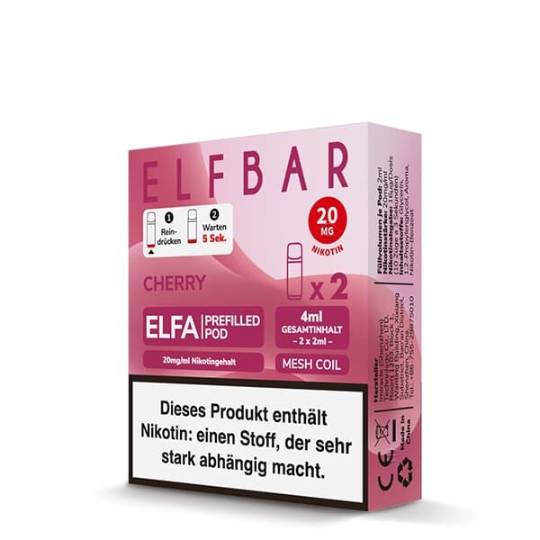 2x Elfbar Elfa Einweg Pod Cherry