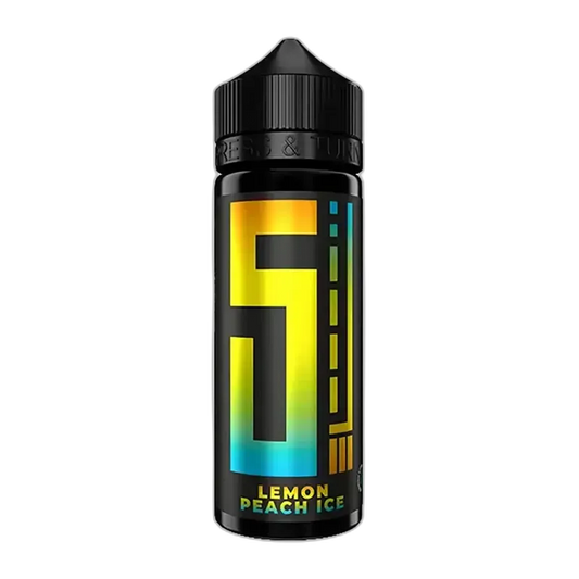 5EL Longfill - Lemon Peach Ice - 10ml Aroma in 120ml Flasche
