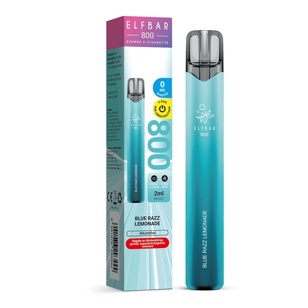 Elfbar 800 Einweg E-Zigarette - Blue Razz Lemonade - 0mg