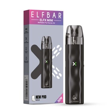 [Paket] 10x ELFBAR ELFX Mini - Pod Kit - 1000 mAh Farbe: Black