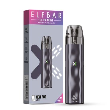 [Paket] 10x ELFBAR ELFX Mini - Pod Kit - 1000 mAh Farbe: Grey