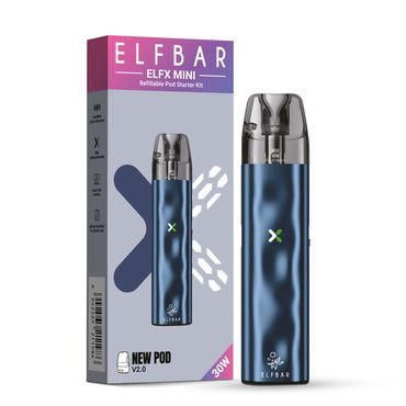 [Paket] 10x ELFBAR ELFX Mini - Pod Kit - 1000 mAh Farbe: Ocean (Blue)
