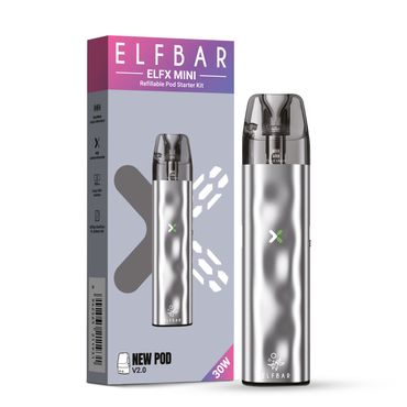 [Paket] 10x ELFBAR ELFX Mini - Pod Kit - 1000 mAh Farbe: Silver