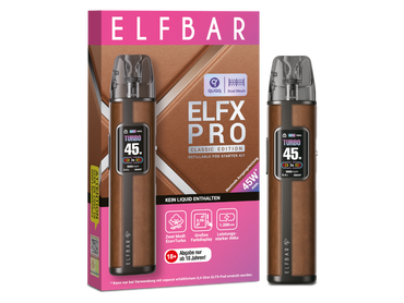 ELFBAR ELFX Pro - Pod Kit - 1200 mAh Farbe: Cowboy Brown