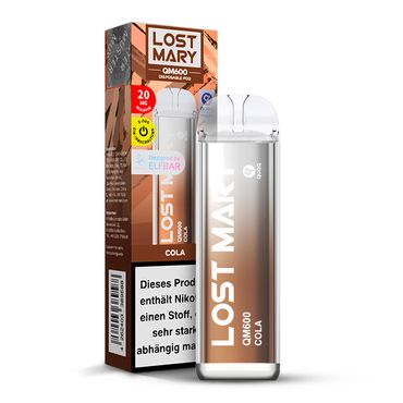 [Paket] 10+2 Aktion ELFBAR Lost Mary QM600 - Cola 20mg Nikotin