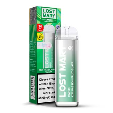 [Paket] 10+2 Aktion ELFBAR Lost Mary QM600 - Kiwi Passion Fruit Guava 20mg Nikotin