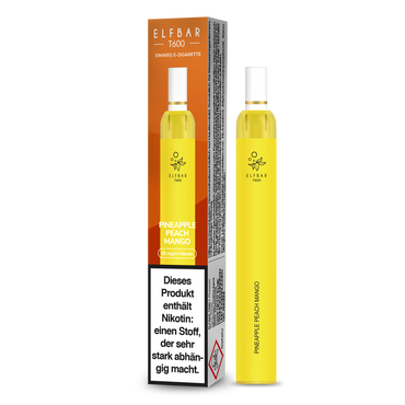 [Paket] 10x ELFBAR T600 Pineapple Peach Mango 20mg Nikotin mit Filter