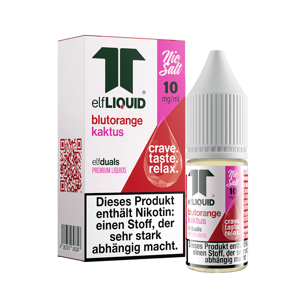 Elf-Liquid Nikotinsalz - Blutorange Kaktus - 10ml Liquid 10mg