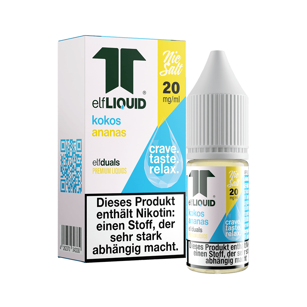 Elf-Liquid Nikotinsalz - Kokos Ananas - 10ml Liquid 20mg