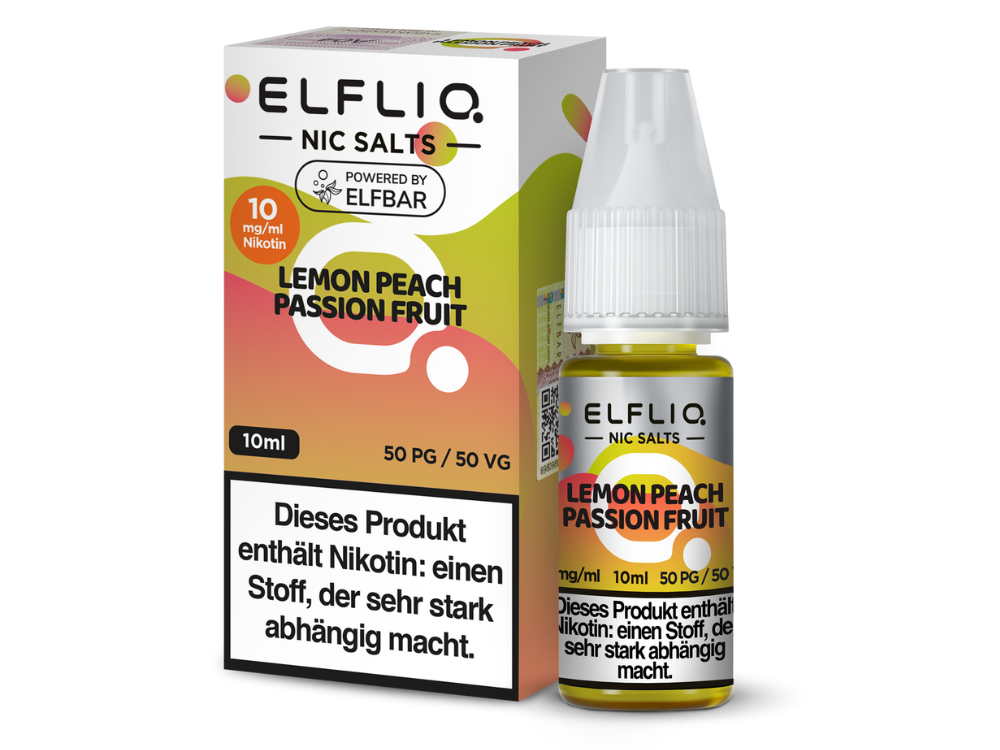 ELFLIQ - Nikotinsalz Liquid - Lemon Peach Passion Fruit