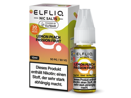 ELFLIQ - Nikotinsalz Liquid - Lemon Peach Passion Fruit