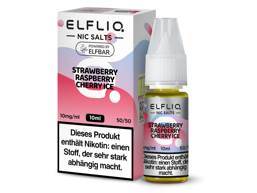 ELFLIQ - Nikotinsalz Liquid - Strawberry Raspberry Cherry Ice