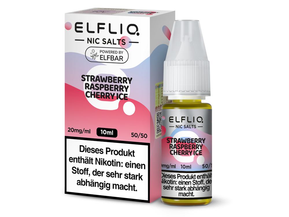 ELFLIQ - Nikotinsalz Liquid - Strawberry Raspberry Cherry Ice