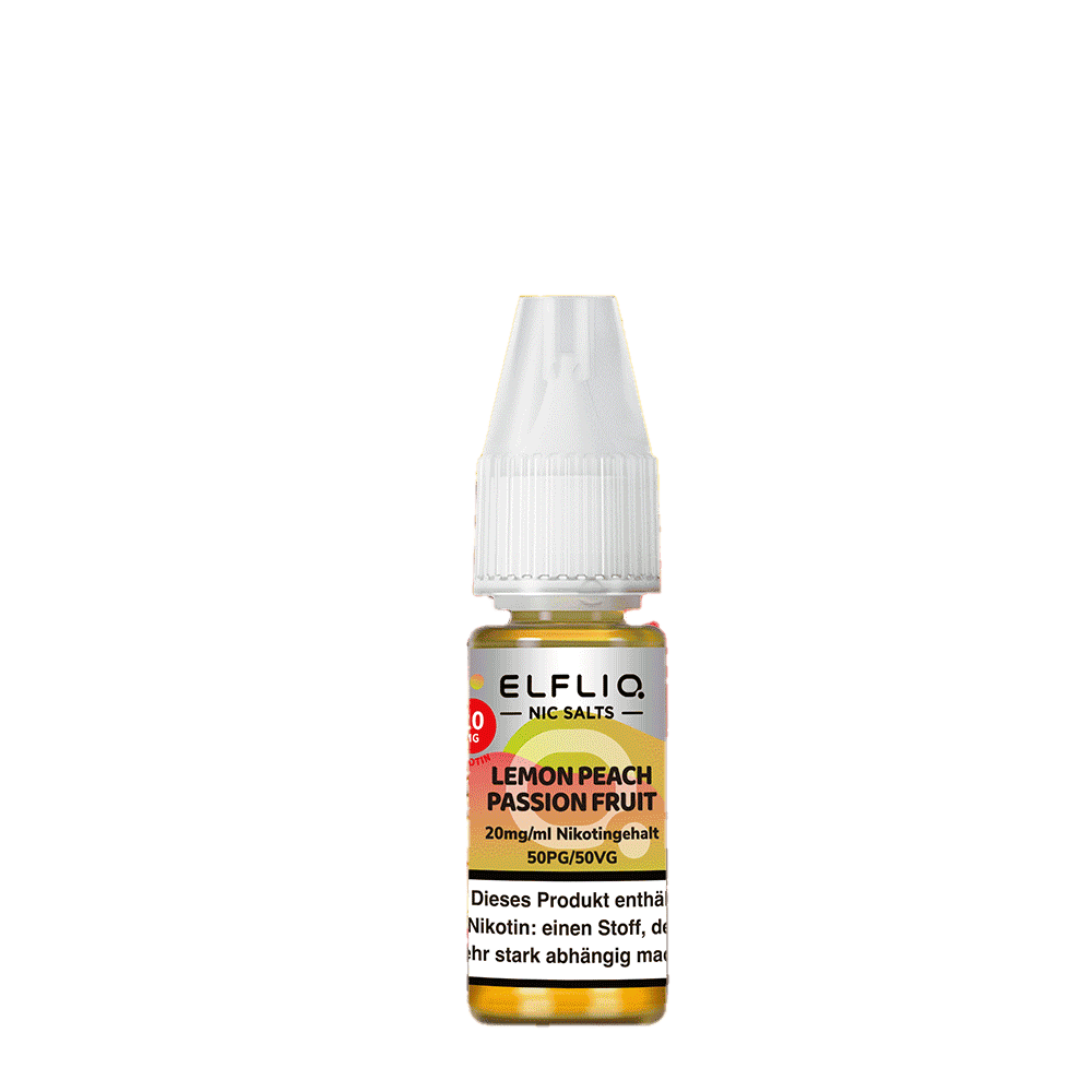 Elfliq by Elfbar Nikotinsalz - Lemon Peach Passion Fruit - Liquid 20mg 10ml