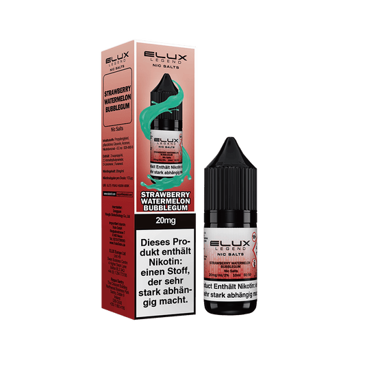 Elux Nikotinsalz - Strawberry Watermelon Bubblegum - Liquid 20mg 10ml