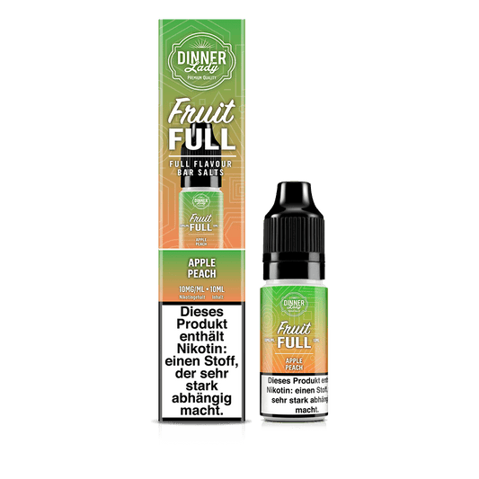 Dinner Lady Fruit Full Nikotinsalz - Apple Peach - 10ml Liquid 10mg