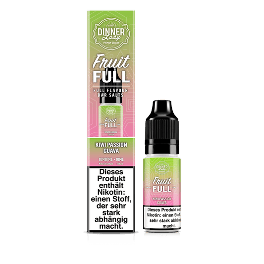 Dinner Lady Fruit Full Nikotinsalz - Kiwi Passion Guava - 10ml Liquid 10mg
