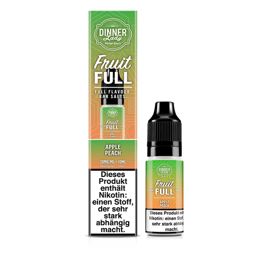 Dinner Lady Fruit Full Nikotinsalz - Apple Peach - 10ml Liquid 20mg