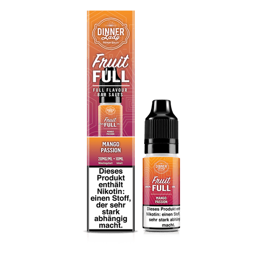 Dinner Lady Fruit Full Nikotinsalz - Mango Passion - 10ml Liquid 20mg