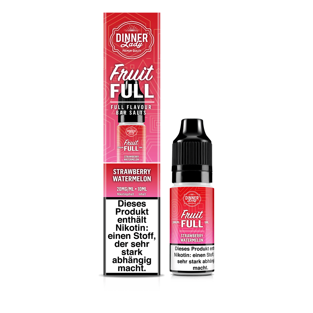 Dinner Lady Fruit Full Nikotinsalz - Strawberry Watermelon - 10ml Liquid 20mg