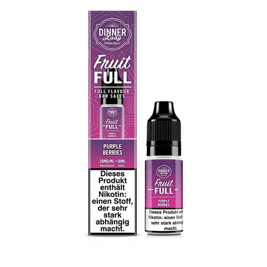 Dinner Lady Fruit Full Nikotinsalz - Purple Berries - 10ml Liquid 20mg