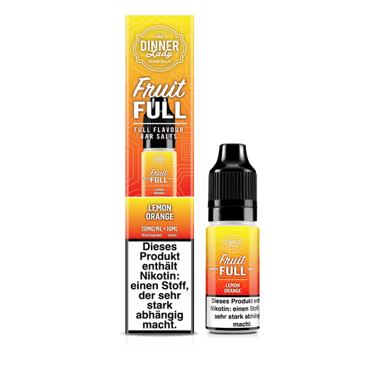 Dinner Lady Fruit Full Nikotinsalz - Lemon Orange - 10ml Liquid 10mg