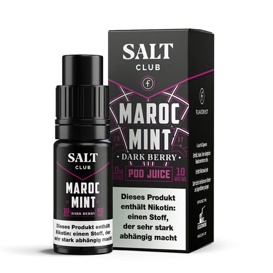 Salt Club Nikotinsalz - Flavorist Maroc Mint Dark Berry - Liquid 10ml 10mg
