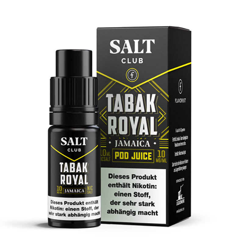 Salt Club Nikotinsalz - Flavorist Tabak Royal Jamaica - Liquid 10ml 10mg