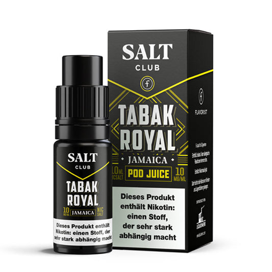 Salt Club Nikotinsalz - Flavorist Tabak Royal Jamaica - Liquid 10ml 10mg