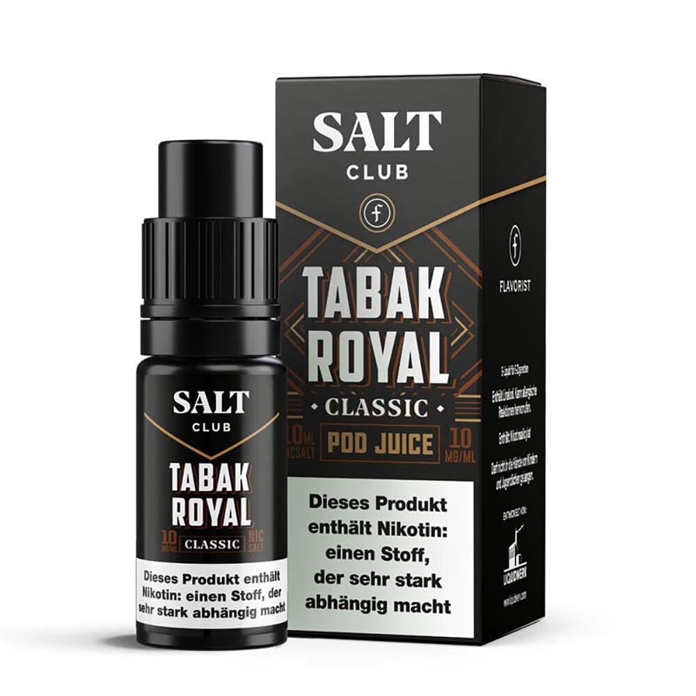 Salt Club Nikotinsalz - Flavorist Tabak Royal Classic - Liquid 10ml 20mg