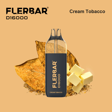 [Paket] 10x Flerbar D16000 Cream Tobacco