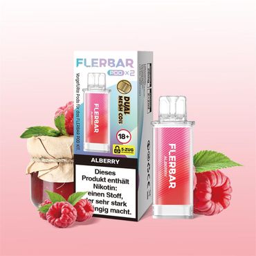 [Paket] 10 x Flerbar Pods - Alberry - 20mg Nikotin