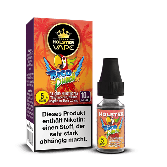 Holster Nikotinsalz - Rico Punch - Liquid 5mg 10ml