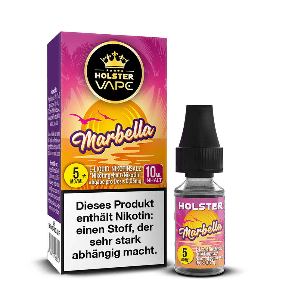 Holster Nikotinsalz - Marbella - Liquid 5mg 10ml