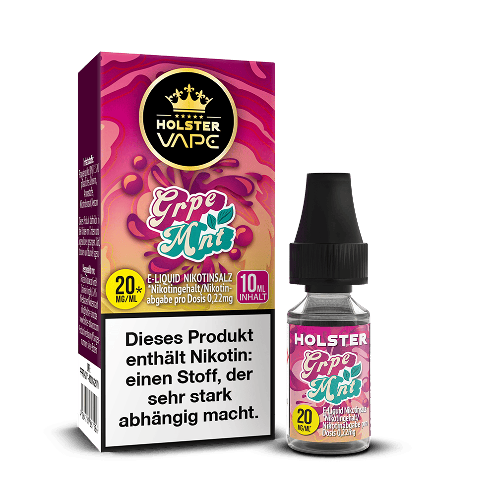 Holster Nikotinsalz - Grpe Mnt - Liquid 20mg 10ml