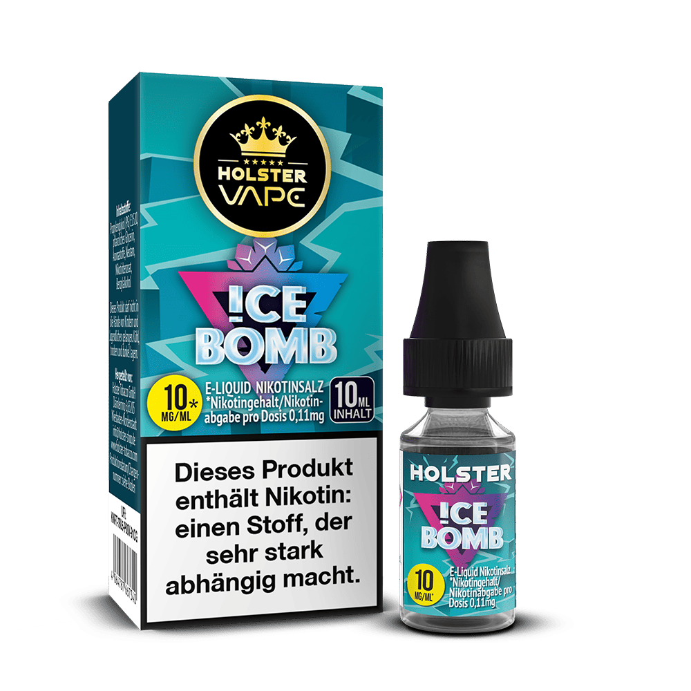 Holster Nikotinsalz - Ice Bomb - Liquid 10mg 10ml