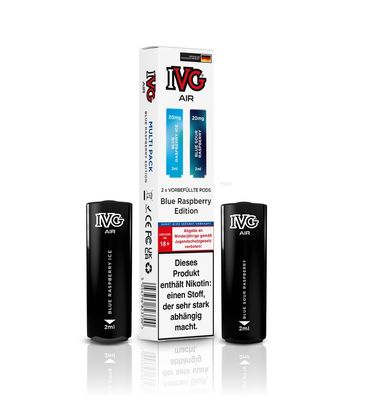 [Paket] 10x IVG Air 4in1 Pods - Blueberry Raspberry Edition (2er Pack)