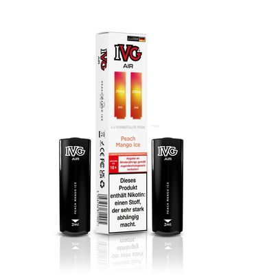 [Paket] 10x IVG Air 4in1 Pods - Peach Mango Ice (2er Pack)