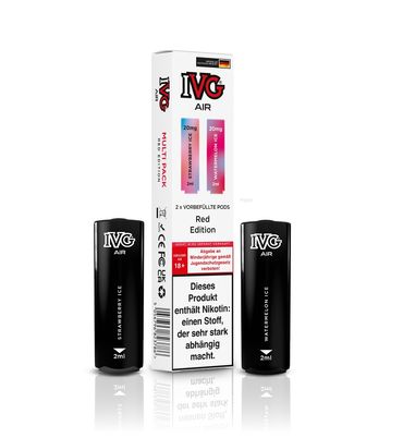 [Paket] 10x IVG Air 4in1 Pods - Red Edition (2er Pack)
