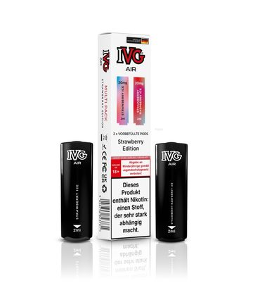 [Paket] 10x IVG Air 4in1 Pods - Strawberry Edition (2er Pack)