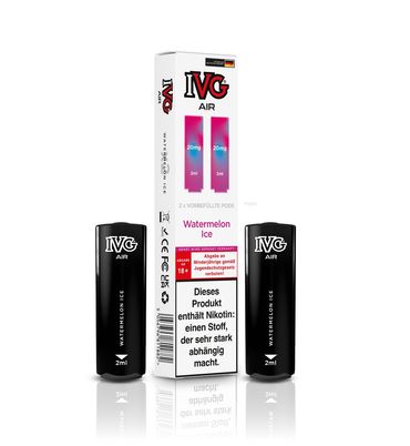 [Paket] 10x IVG Air 4in1 Pods - Watermelon Ice (2er Pack)