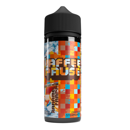 Kaffeepause Longfill - Karamell Frappe Ice - 10ml Aroma in 120ml Flasche